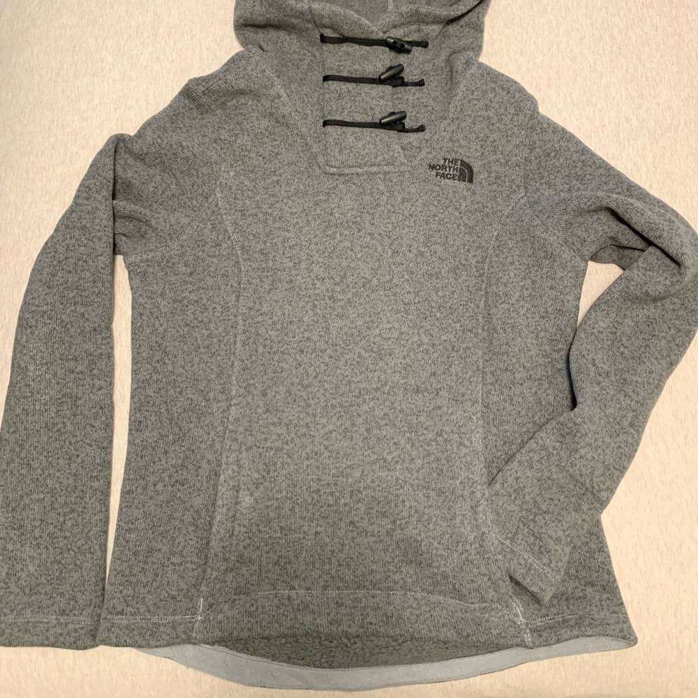 Women’s Northface Fleece Crescent Toggle Neck grey pullover size XS